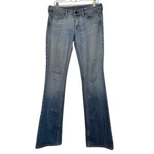 7 For All Mankind Jeans Low Rise Boot Cut Size 29X33 Medium Wash Cut# 702051